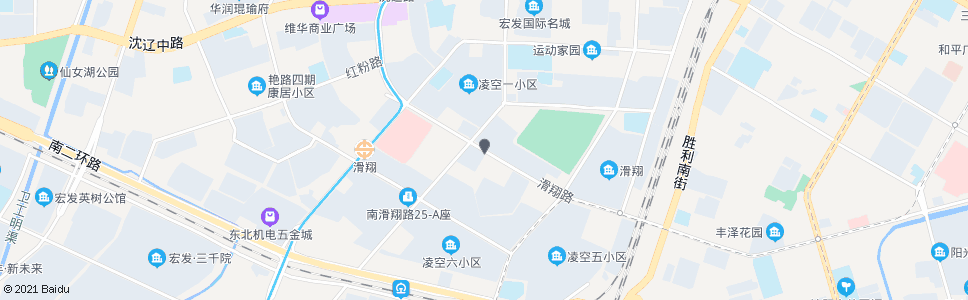 沈阳腾飞一街滑翔路_公交站地图_沈阳公交_妙搜公交查询2024