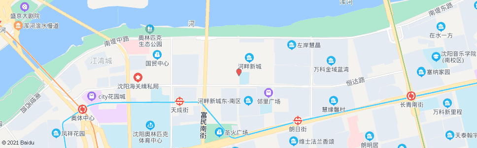 沈阳朗云街南堤路_公交站地图_沈阳公交_妙搜公交查询2024