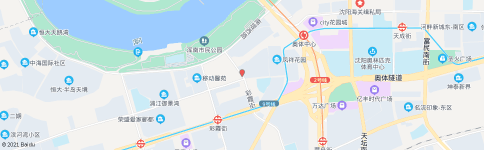 沈阳临波路彩霞街_公交站地图_沈阳公交_妙搜公交查询2024