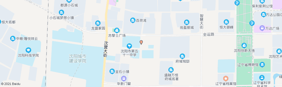 沈阳白塔一街全运路_公交站地图_沈阳公交_妙搜公交查询2024