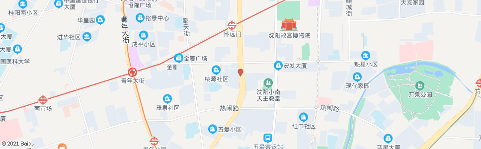 沈阳风雨坛街沈州路_公交站地图_沈阳公交_妙搜公交查询2024