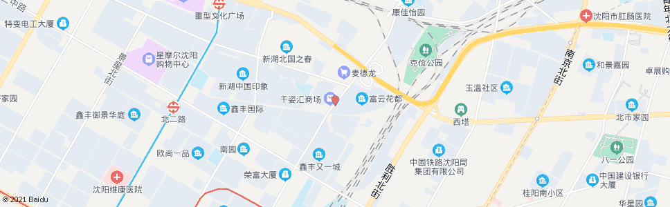 沈阳兴工街千姿汇_公交站地图_沈阳公交_妙搜公交查询2024