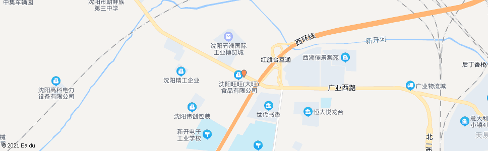 沈阳红兴路环城高速_公交站地图_沈阳公交_妙搜公交查询2024