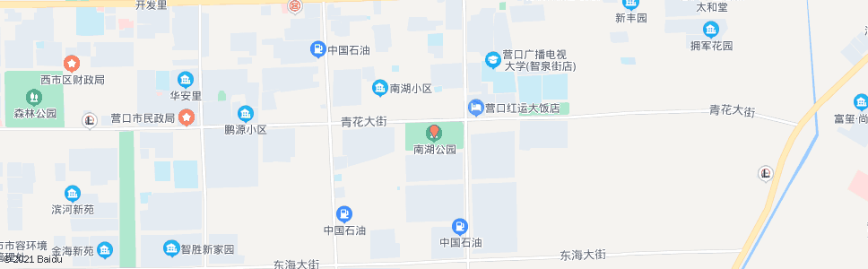 营口南湖公园(盼盼路)_公交站地图_营口公交_妙搜公交查询2024