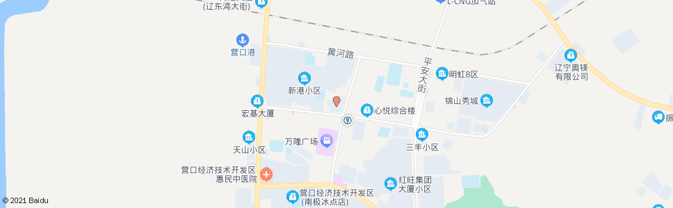 营口港丰大酒店_公交站地图_营口公交_妙搜公交查询2024