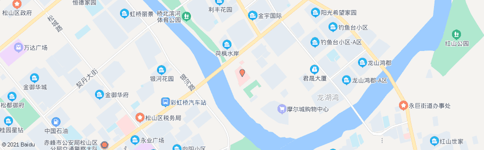 赤峰安定医院(银河路)_公交站地图_赤峰公交_妙搜公交查询2024