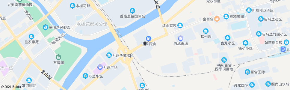 赤峰天越建材城(野马装饰工程公司)_公交站地图_赤峰公交_妙搜公交查询2024