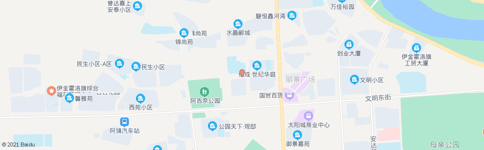 鄂尔多斯第二小学_公交站地图_鄂尔多斯公交_妙搜公交查询2024