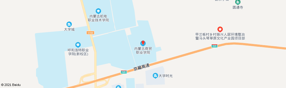 呼和浩特内蒙古商贸职业学院_公交站地图_呼和浩特公交_妙搜公交查询2024