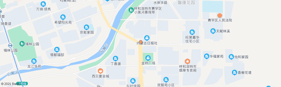 呼和浩特呼市日报社_公交站地图_呼和浩特公交_妙搜公交查询2024