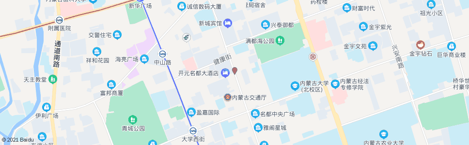 呼和浩特锦江大酒店_公交站地图_呼和浩特公交_妙搜公交查询2024