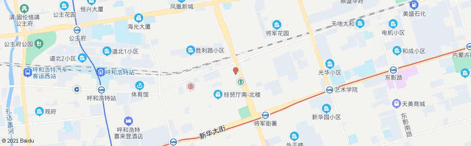 呼和浩特呼市长城医院_公交站地图_呼和浩特公交_妙搜公交查询2024