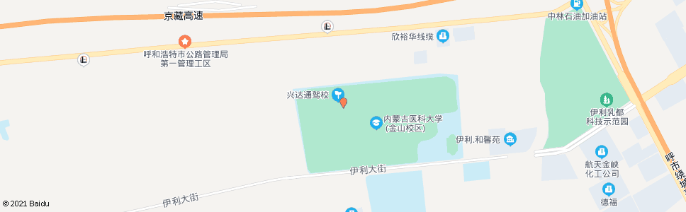 呼和浩特内蒙古医学院(新校区)_公交站地图_呼和浩特公交_妙搜公交查询2024