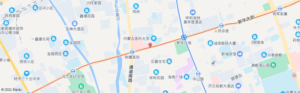 呼和浩特医学院附属医院_公交站地图_呼和浩特公交_妙搜公交查询2024