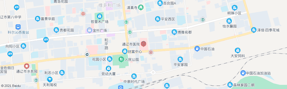 通辽市医院_公交站地图_通辽公交_妙搜公交查询2024