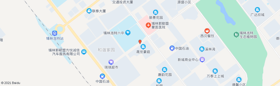 锡林郭勒锡林浩特六中_公交站地图_锡林郭勒公交_妙搜公交查询2024