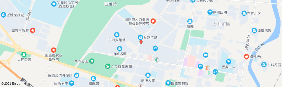 固原东海园区北区西门_公交站地图_固原公交_妙搜公交查询2024