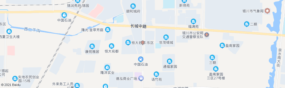 银川通达南街长城路口_公交站地图_银川公交_妙搜公交查询2024