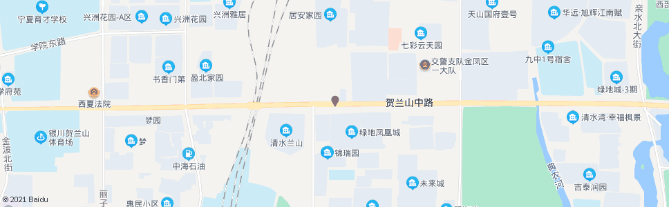 银川贺兰山路通达街口_公交站地图_银川公交_妙搜公交查询2025