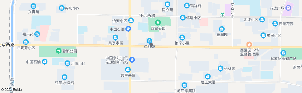 银川氮肥厂_公交站地图_银川公交_妙搜公交查询2024