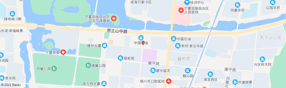 银川尹家渠街贺兰山路口_公交站地图_银川公交_妙搜公交查询2024