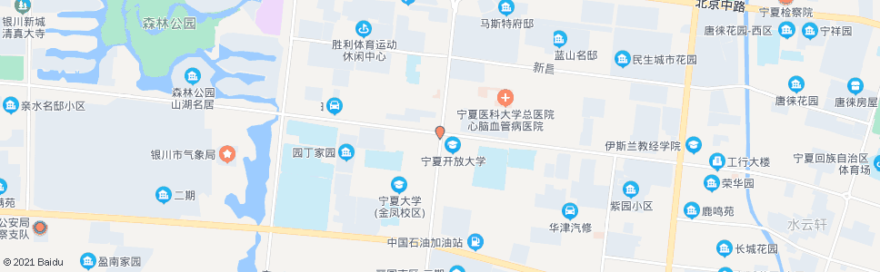 银川宁安大街站_公交站地图_银川公交_妙搜公交查询2024