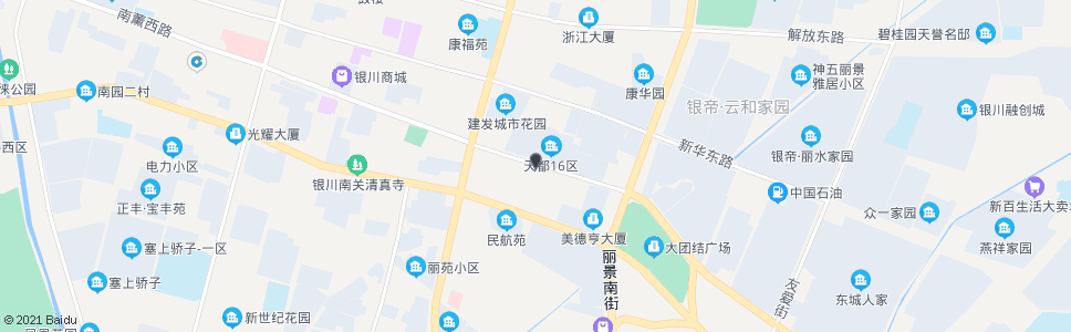 银川南熏街景明路口_公交站地图_银川公交_妙搜公交查询2025