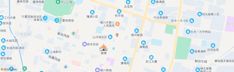 银川玉皇阁街立志巷口_公交站地图_银川公交_妙搜公交查询2024