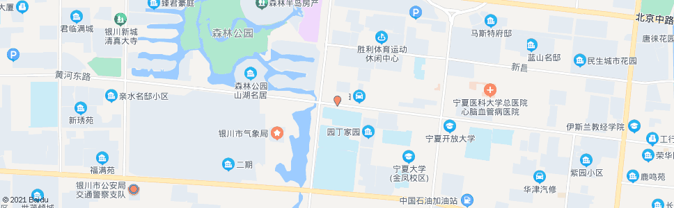 银川B1亲水大街站_公交站地图_银川公交_妙搜公交查询2024