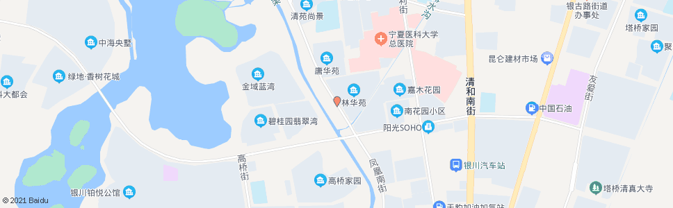 银川凤凰街六盘山路口_公交站地图_银川公交_妙搜公交查询2025