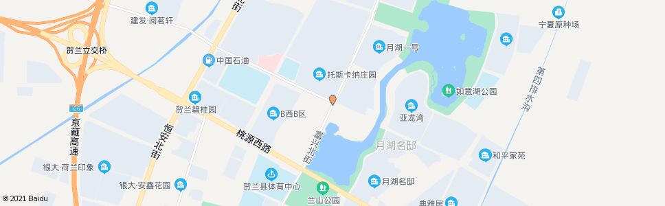 银川富兴街意湖路口_公交站地图_银川公交_妙搜公交查询2024