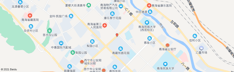 西宁康西新村_公交站地图_西宁公交_妙搜公交查询2024