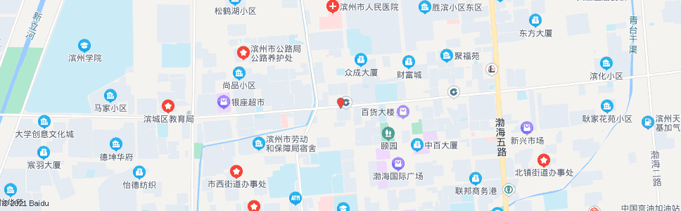 滨州建设银行_公交站地图_滨州公交_妙搜公交查询2024
