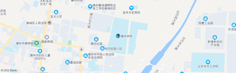 德州德州学院南区_公交站地图_德州公交_妙搜公交查询2024