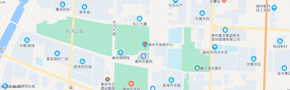 德州市体育中心_公交站地图_德州公交_妙搜公交查询2024