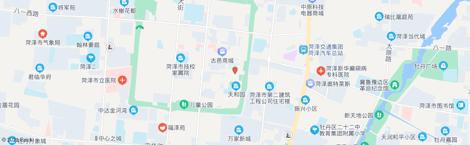 菏泽农贸市场_公交站地图_菏泽公交_妙搜公交查询2024