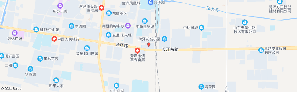 菏泽长江路铁路小区_公交站地图_菏泽公交_妙搜公交查询2024