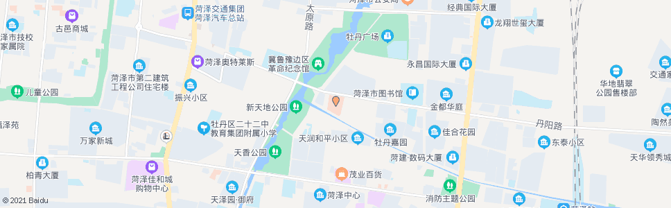 菏泽牡丹区中医院_公交站地图_菏泽公交_妙搜公交查询2024