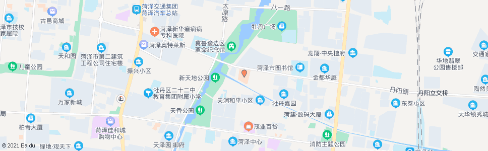 菏泽市中医院_公交站地图_菏泽公交_妙搜公交查询2024