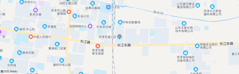 菏泽国家粮食储备库(花城小区)_公交站地图_菏泽公交_妙搜公交查询2024