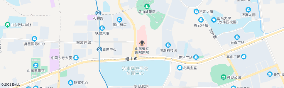 济南省立医院东院_公交站地图_济南公交_妙搜公交查询2024