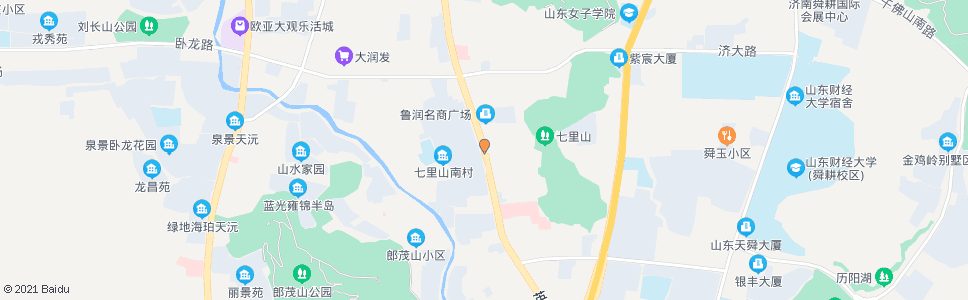 济南七里山南村_公交站地图_济南公交_妙搜公交查询2024