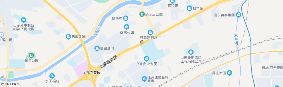 济南工业北路电建路_公交站地图_济南公交_妙搜公交查询2024