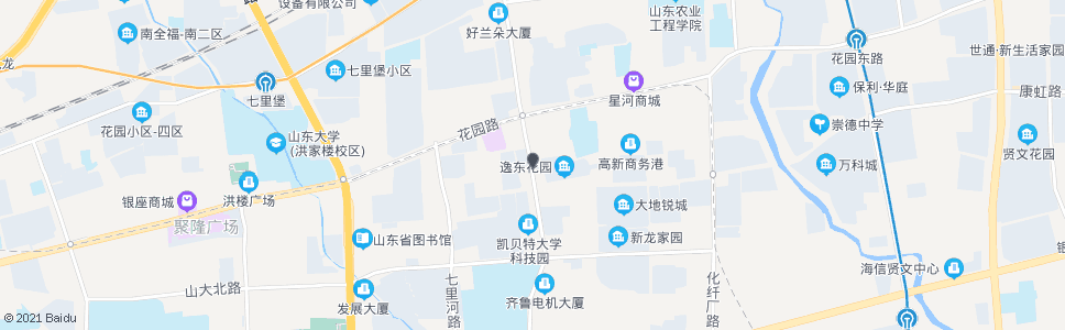 济南逸东花园西门_公交站地图_济南公交_妙搜公交查询2024