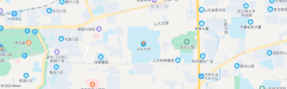 济南大学路东口_公交站地图_济南公交_妙搜公交查询2024