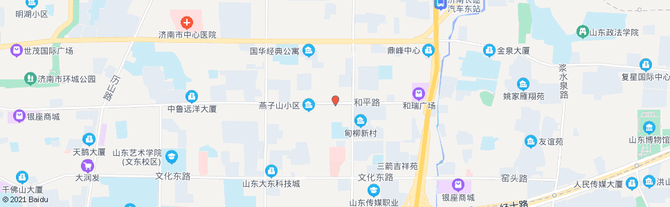 济南和平路燕子山路_公交站地图_济南公交_妙搜公交查询2024