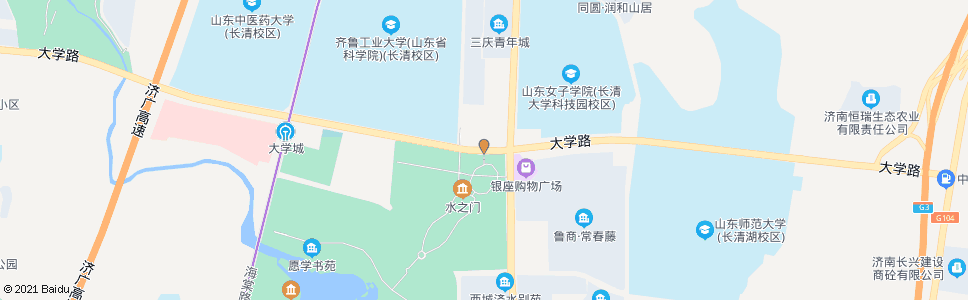 济南大学路紫薇路_公交站地图_济南公交_妙搜公交查询2024