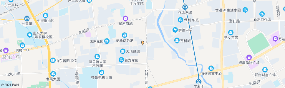 济南华能路化纤厂路_公交站地图_济南公交_妙搜公交查询2025