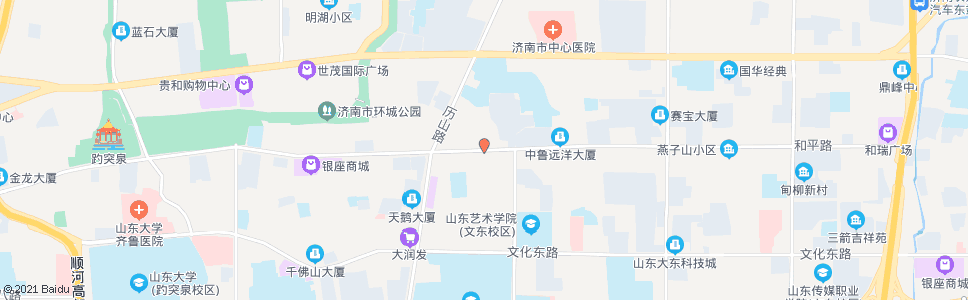 济南和平路山师东路_公交站地图_济南公交_妙搜公交查询2024