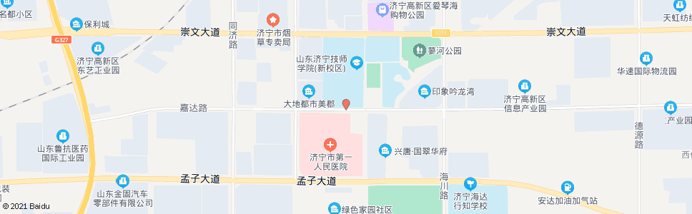 济宁技师学院南门_公交站地图_济宁公交_妙搜公交查询2024